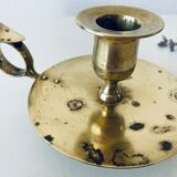Old candle holder with handle