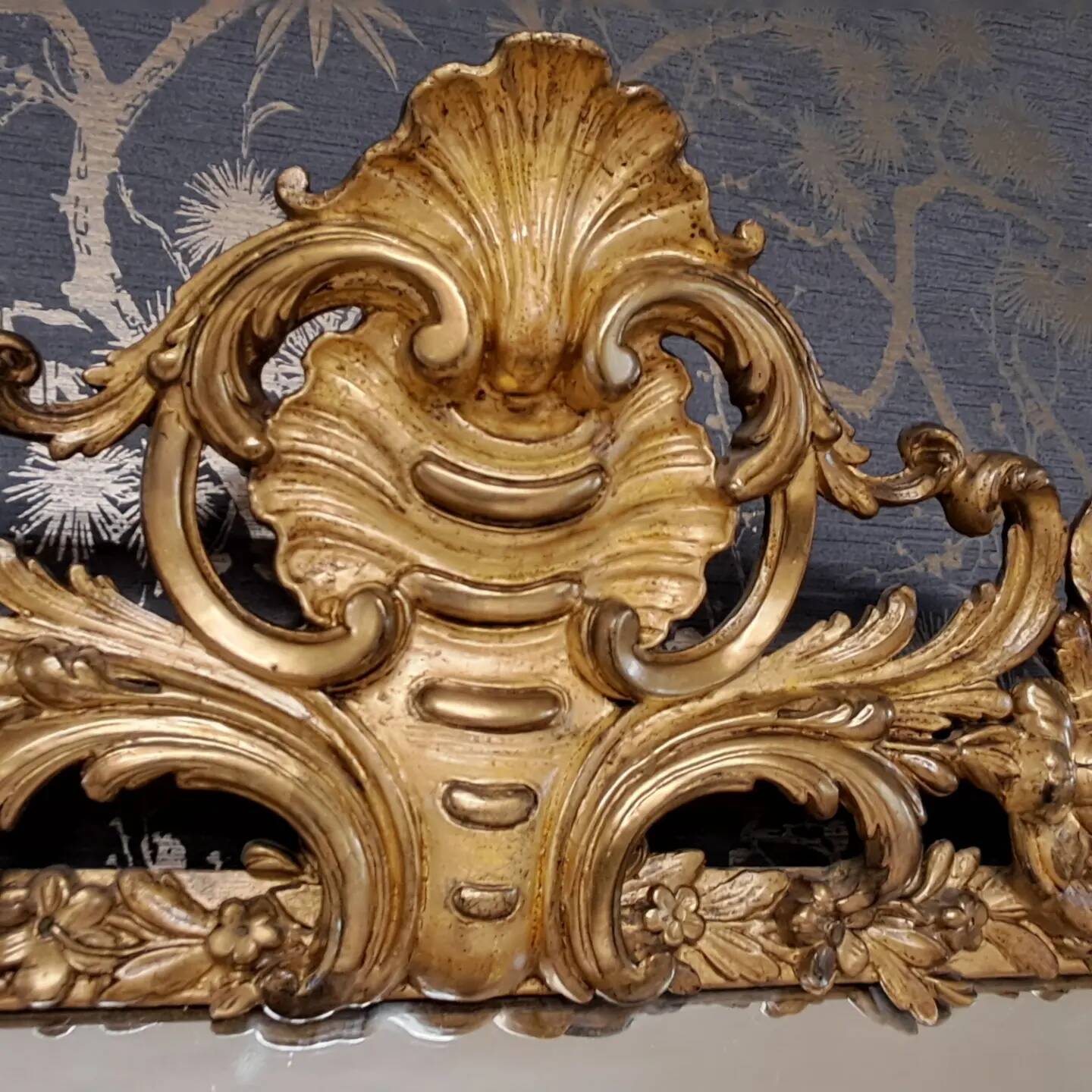 19th century mirror 177 x 114