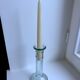 Candle holder design in bubbled glass made of vintage craftsmanship