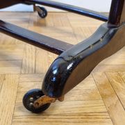 Varnished wood night valet, vintage, 50s-60s