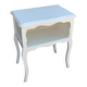 Table d'appoint provinciale française restaurée en blanc