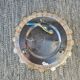 Old smoked glass ceiling light: vintage 1970