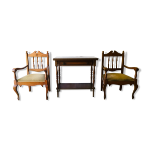 Fauteuils et console