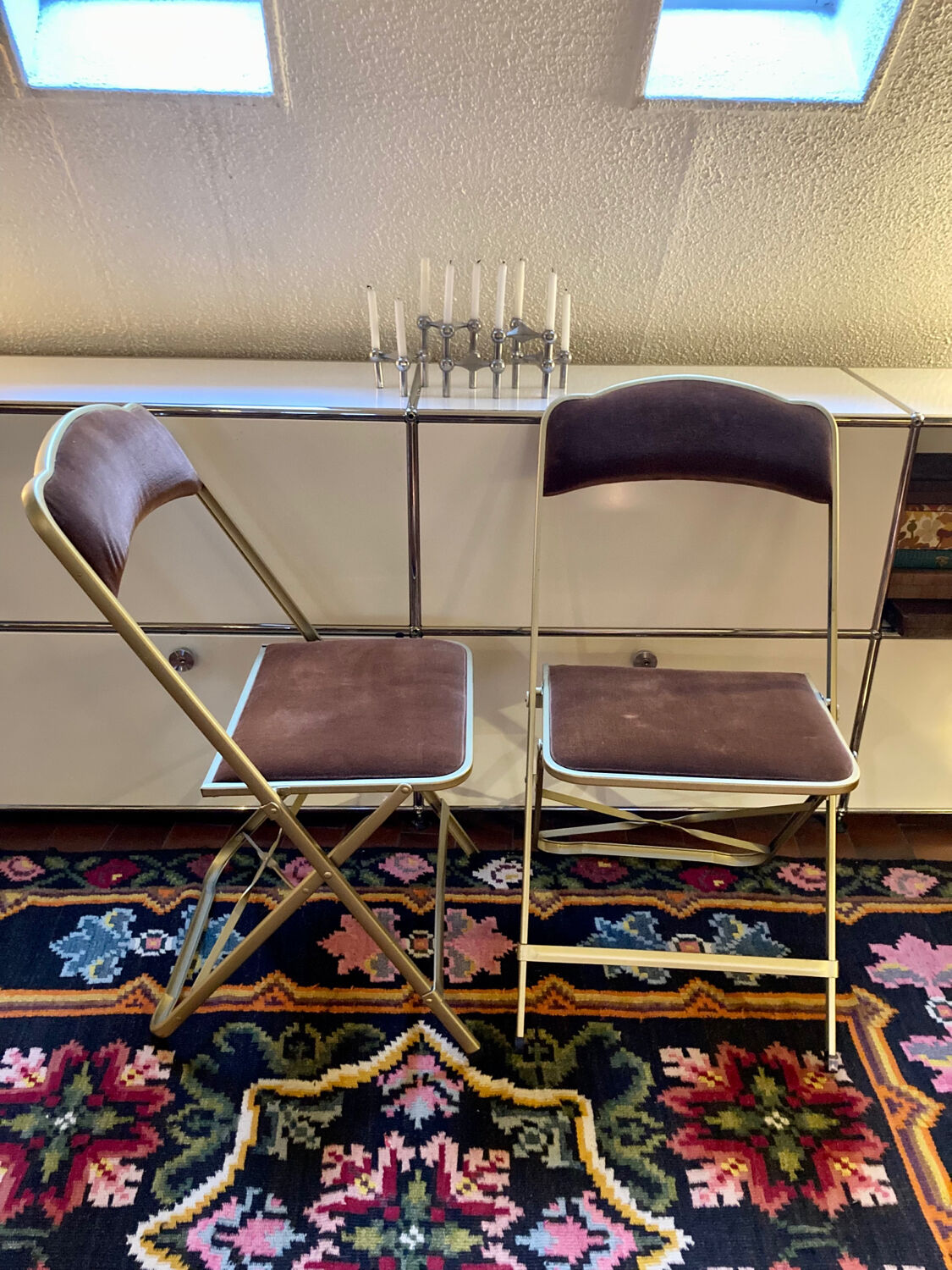 Pair of folding chairs Chaisor