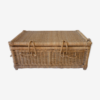 Rattan and wicker basket