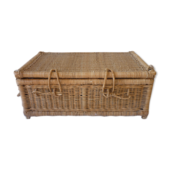 Rattan and wicker basket
