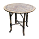 Table in rattan and vintage bamboo