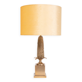 Corncob Table lamp Hollywood Recency France 1970s