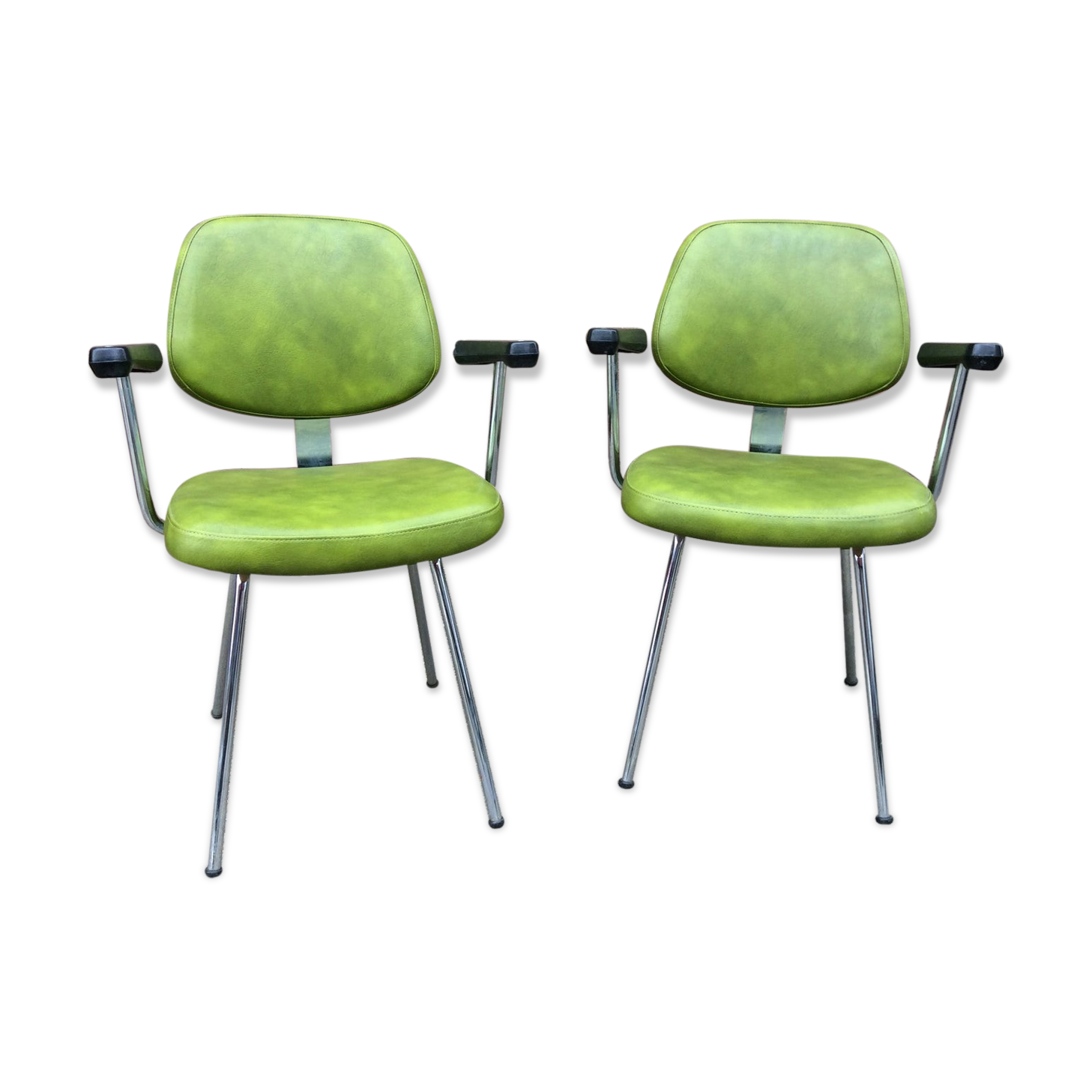 Pair of vintage mid-century 1960 chairs