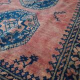 Afghan Carpet "Gül" Vintage – Wool – Exceptional Patina 205x132cm