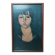 Portrait woman illustration Italian painter Amedeo Modigliani