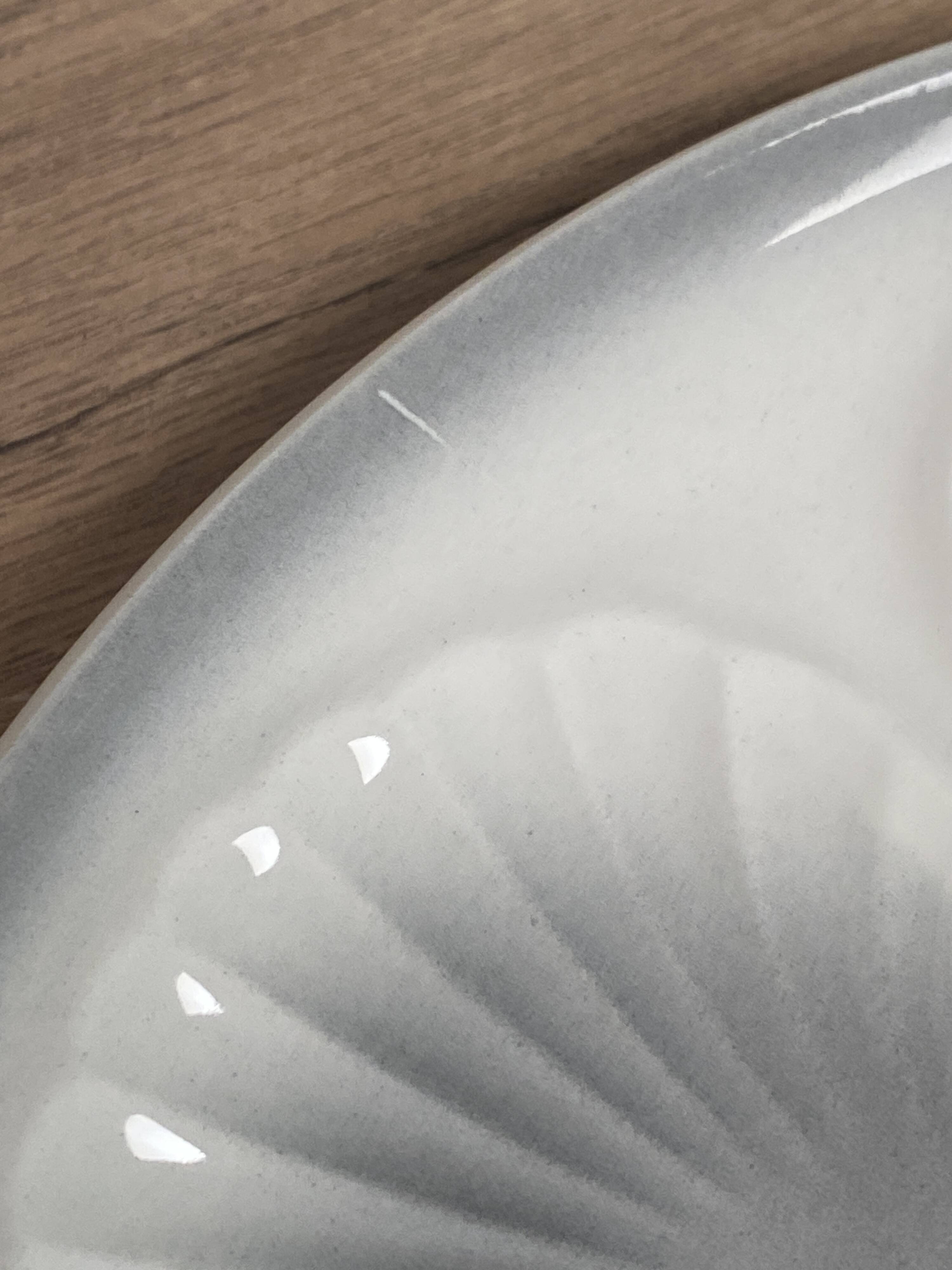 Set of 6 oyster plates Moulin des loups Orchies