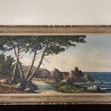 Oil on seaside canvas signed L. GUERNY