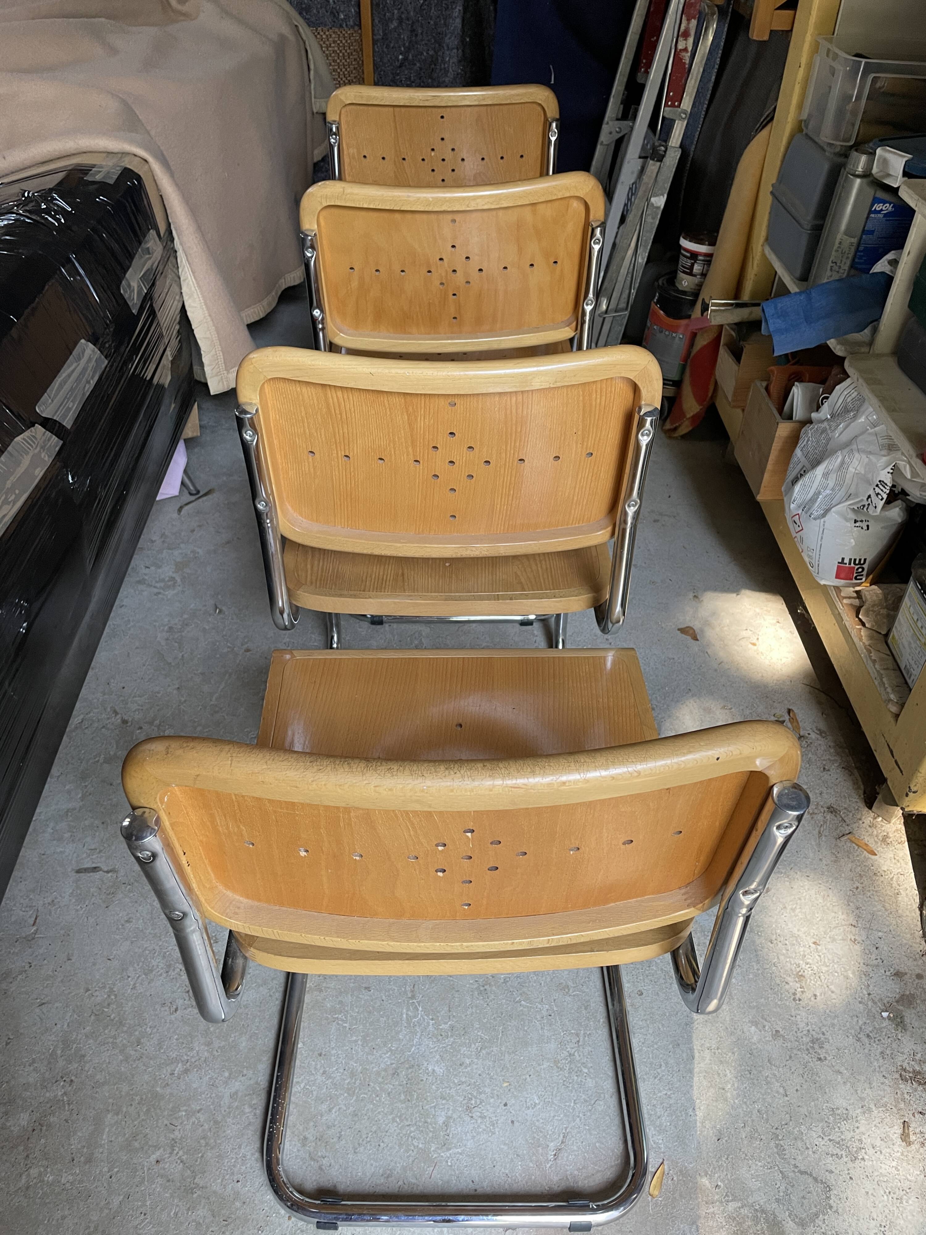 Chaises "B32" Vintage par Marcel Breuer - 1990