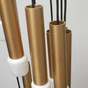 Lampe cascade des années 1970 en laiton