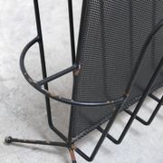 Rare magazine holder by Mathieu Matégot for Artimeta, 1950s