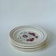 Lot of 8 dessert plates Lunéville model Herblay 1950