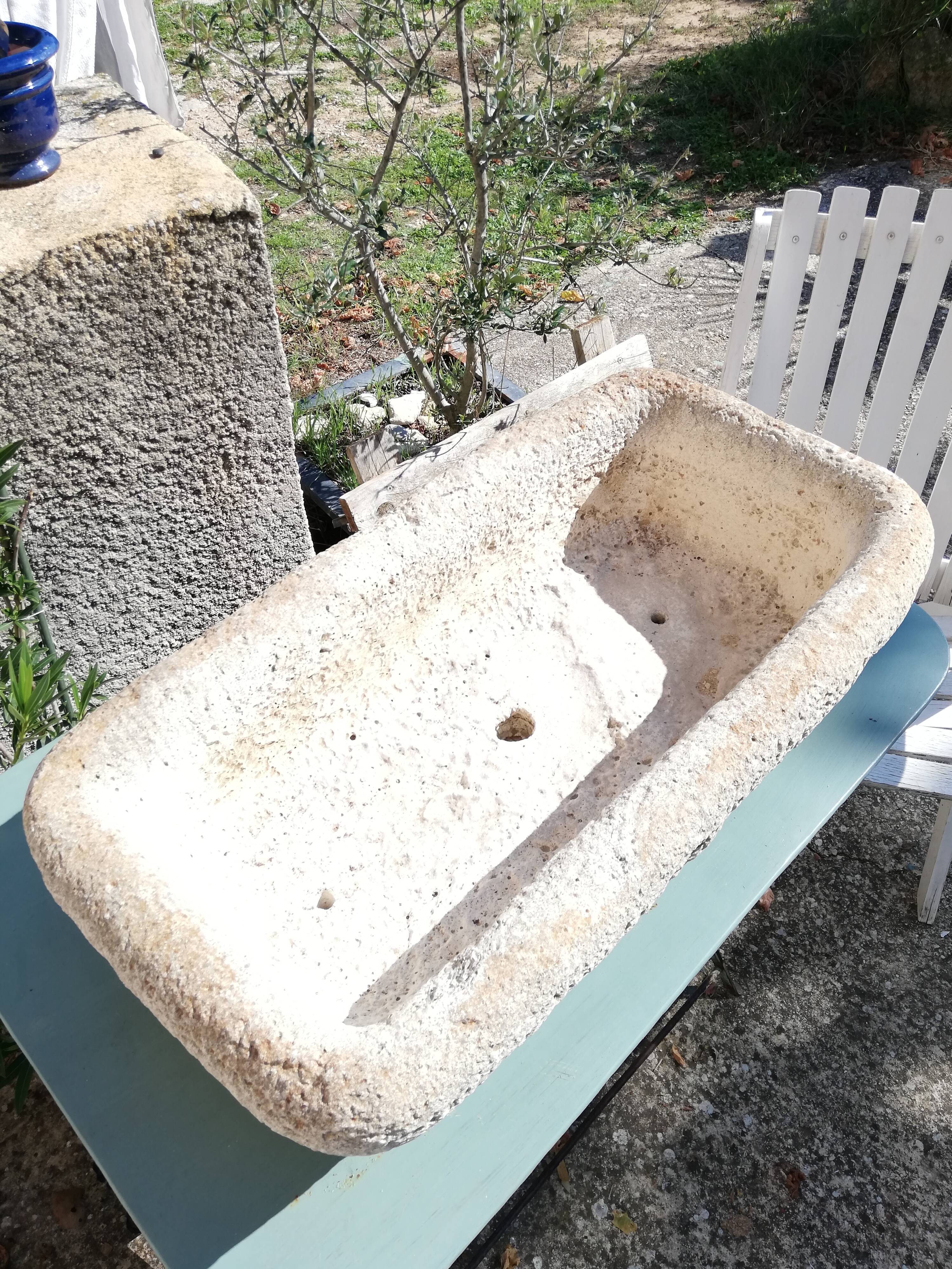 Vintage stone basin