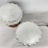 Paire de lampes de table portugaises en bois du milieu du siècle
