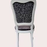 Louis XV style chair with haute couture fabric