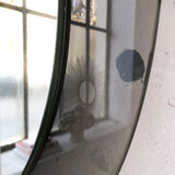 Smoked round design mirror Veca Italy