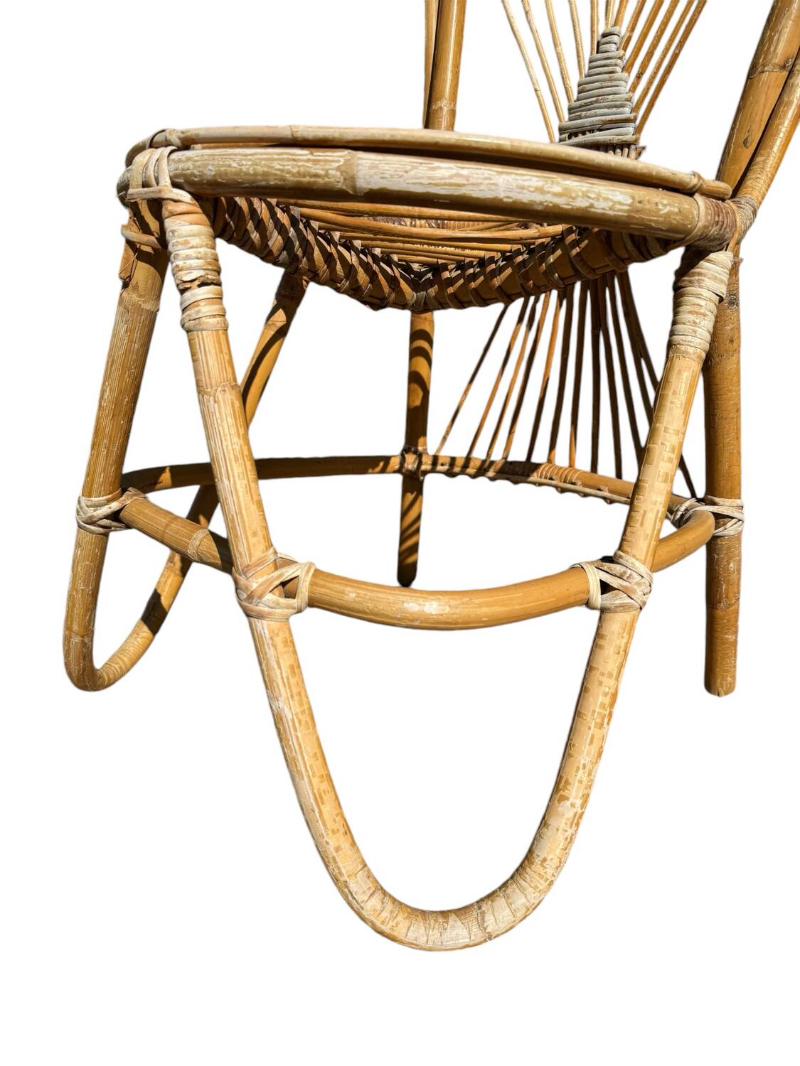 Bamboo and Rattan Chair by Dirk Van Sliedregt for Rohe Noordwolde