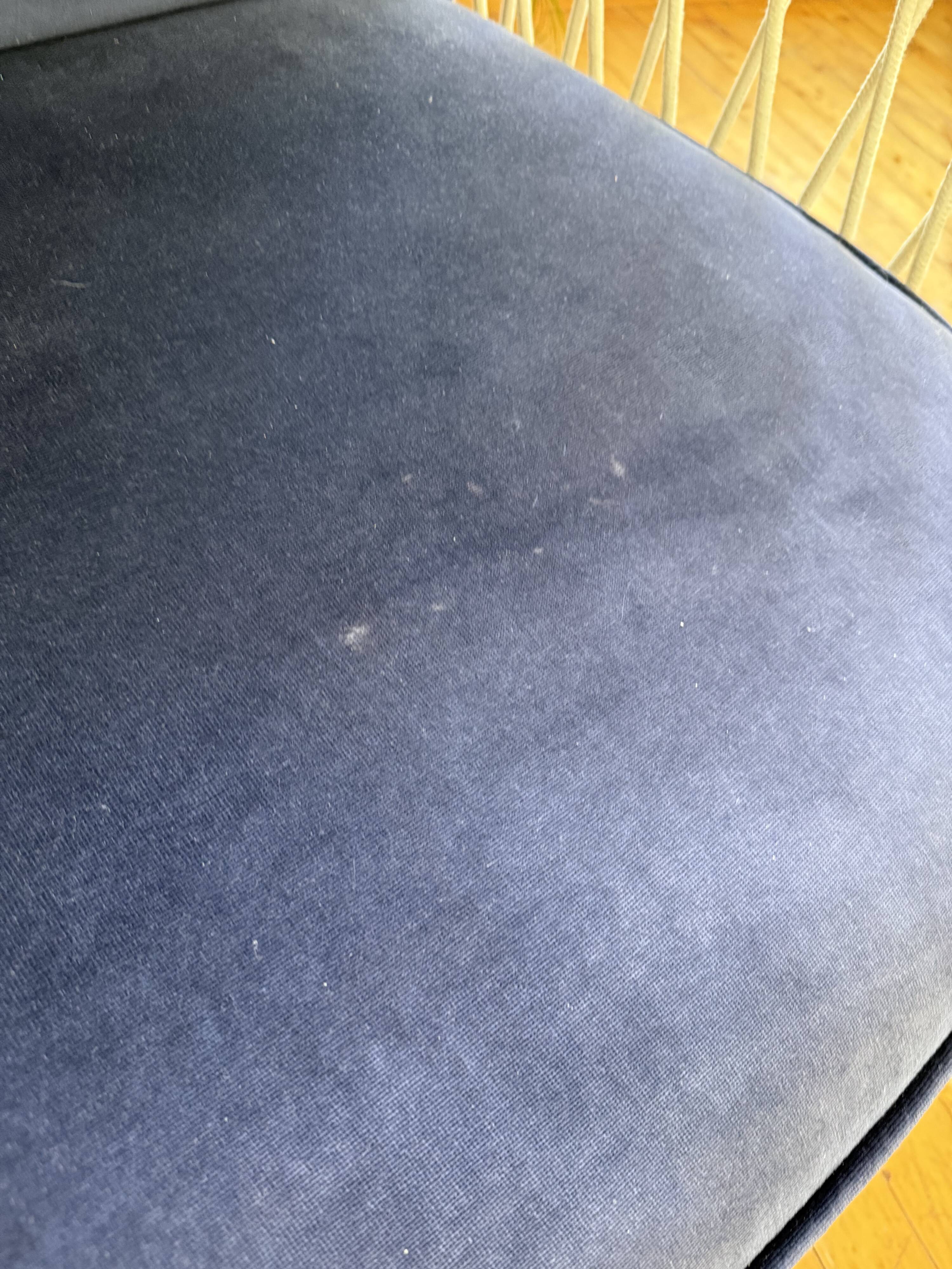 Set of two Croisette armchairs in velvet by the brand Honoré.