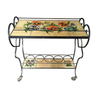 Dessert bar Vallauris ceramic and wrought iron