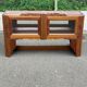 Art Deco sideboard top, low display cabinet in solid walnut and mirror, 1940.