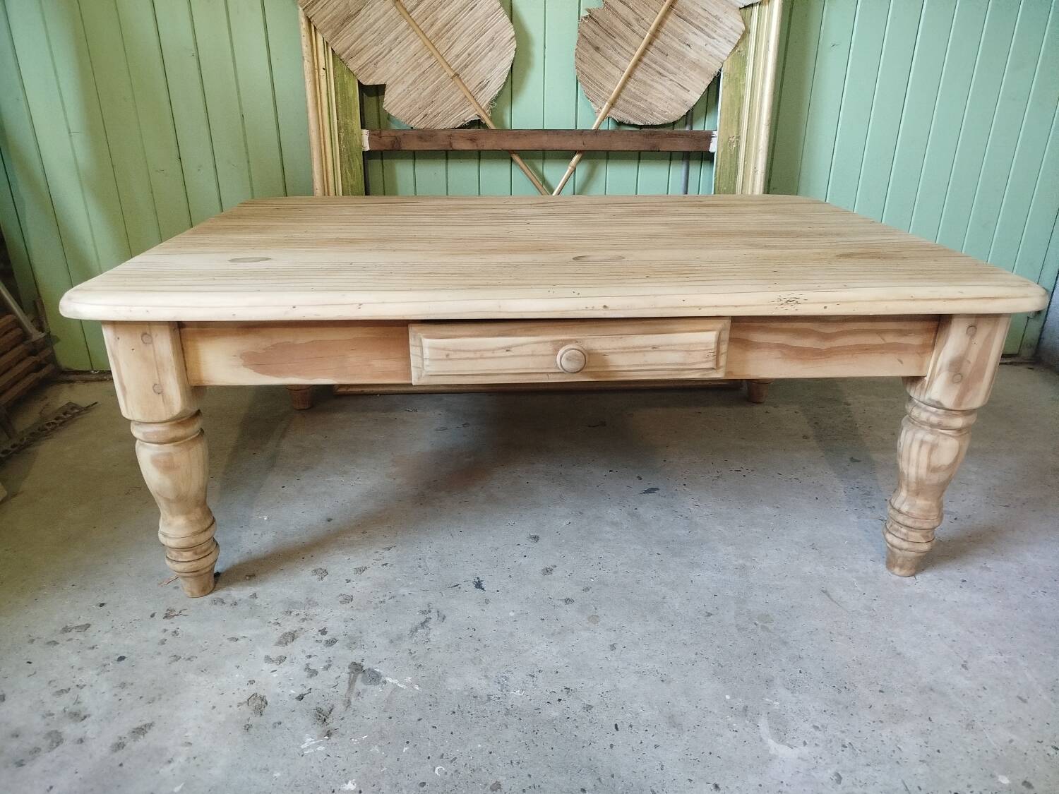 Solid pine coffee table
