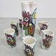 Spanish vintage Toledo ceramic pitcher & mugs Pablo Sanguino 1960s