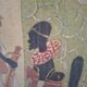Tableau batik africain original signé "Hamidi", art sur tissu