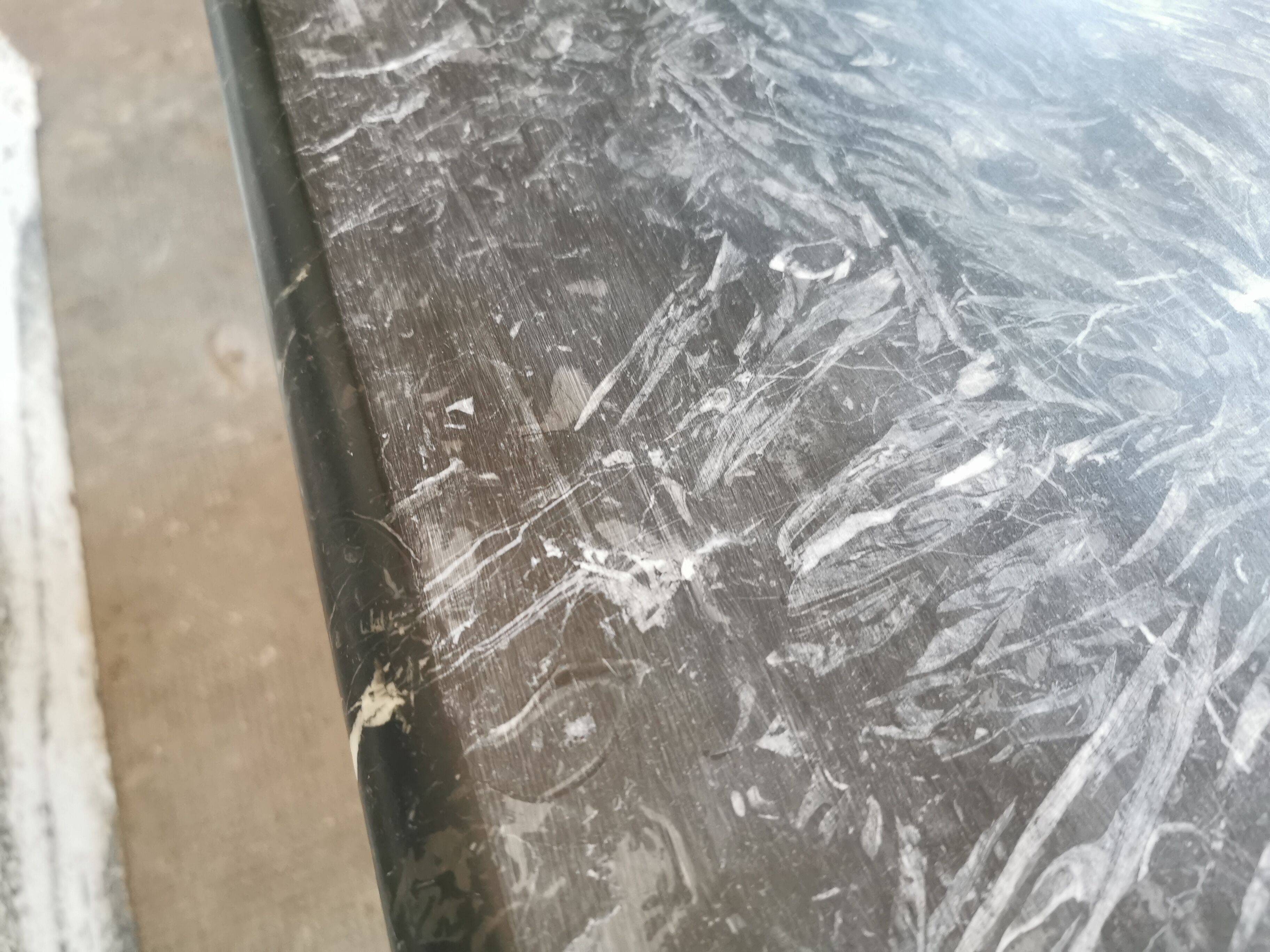 Black marble coffee table