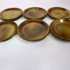 Vintage service plates and serving trays, 39 pieces, silk-screened.
