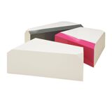 Modular Coffee Table Made In Coloured Lacquered Wood With Gloss FInish