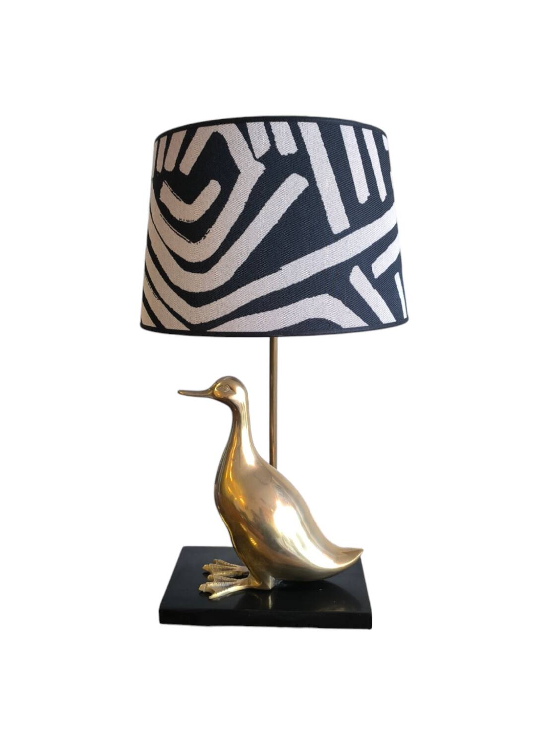 Brass duck lamp circa 1980