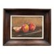 Oil on Isorel signed Still Life with Fruits XXth Natural wood frame