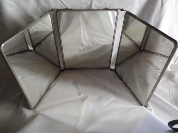 Miroir triptyque vintage 65x27cm