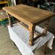 Raw wood coffee table