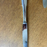 6 silver metal knives