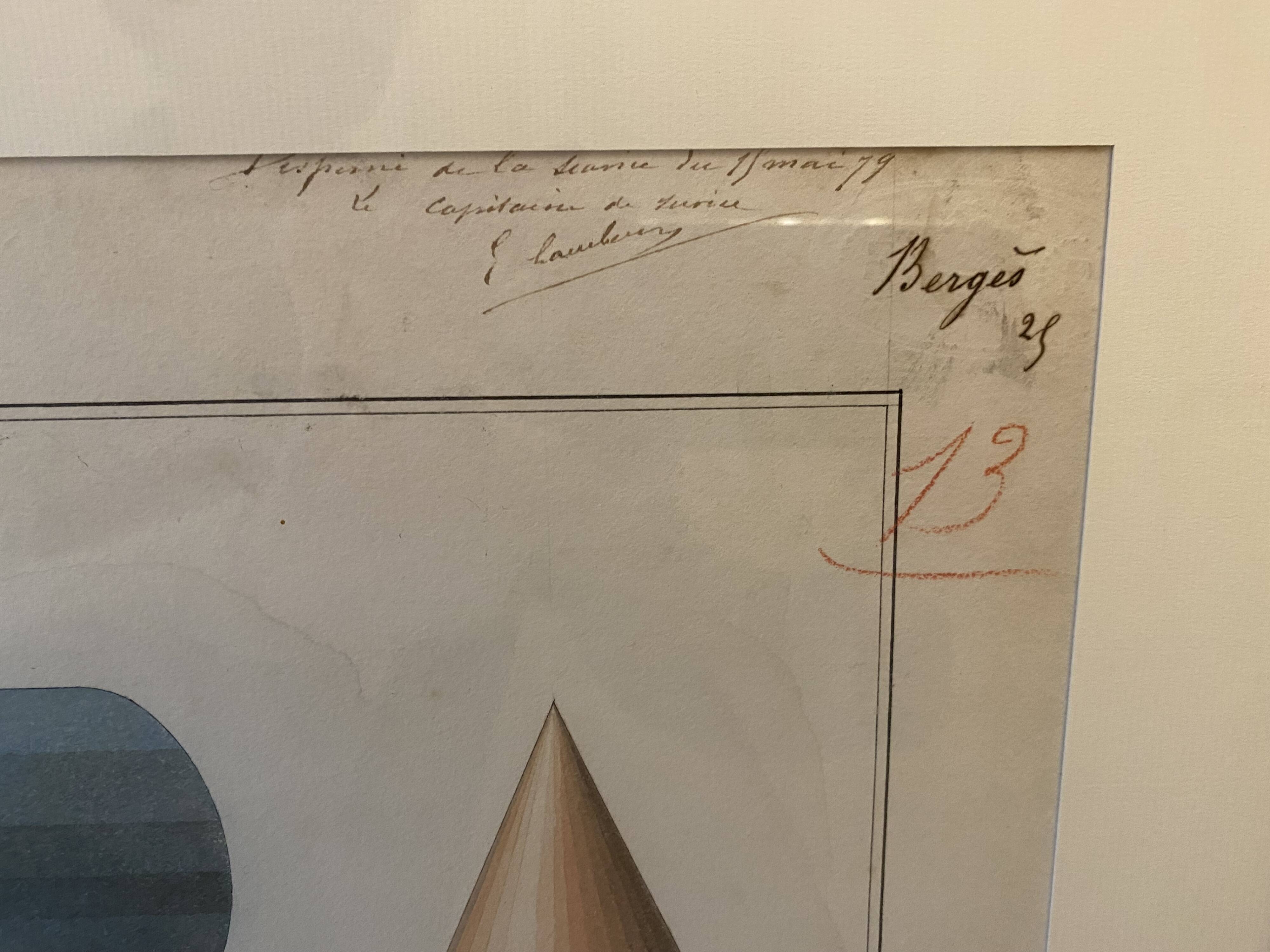 Colorful architect drawing