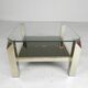 Belgo Chrom coffee table with 2 glass plates, 1970s