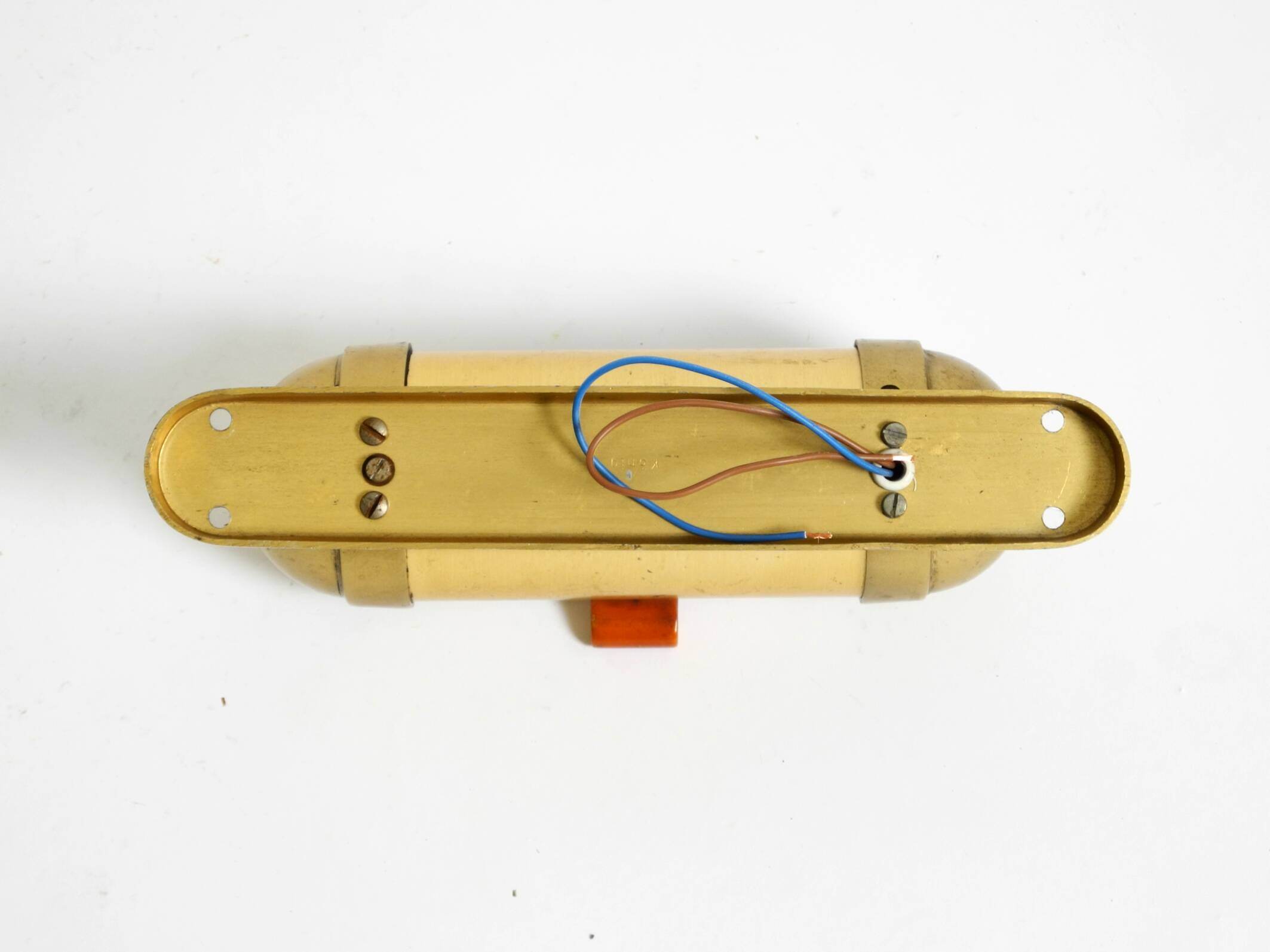 Original 1930s cabin submarine wall lamp in streamlined design