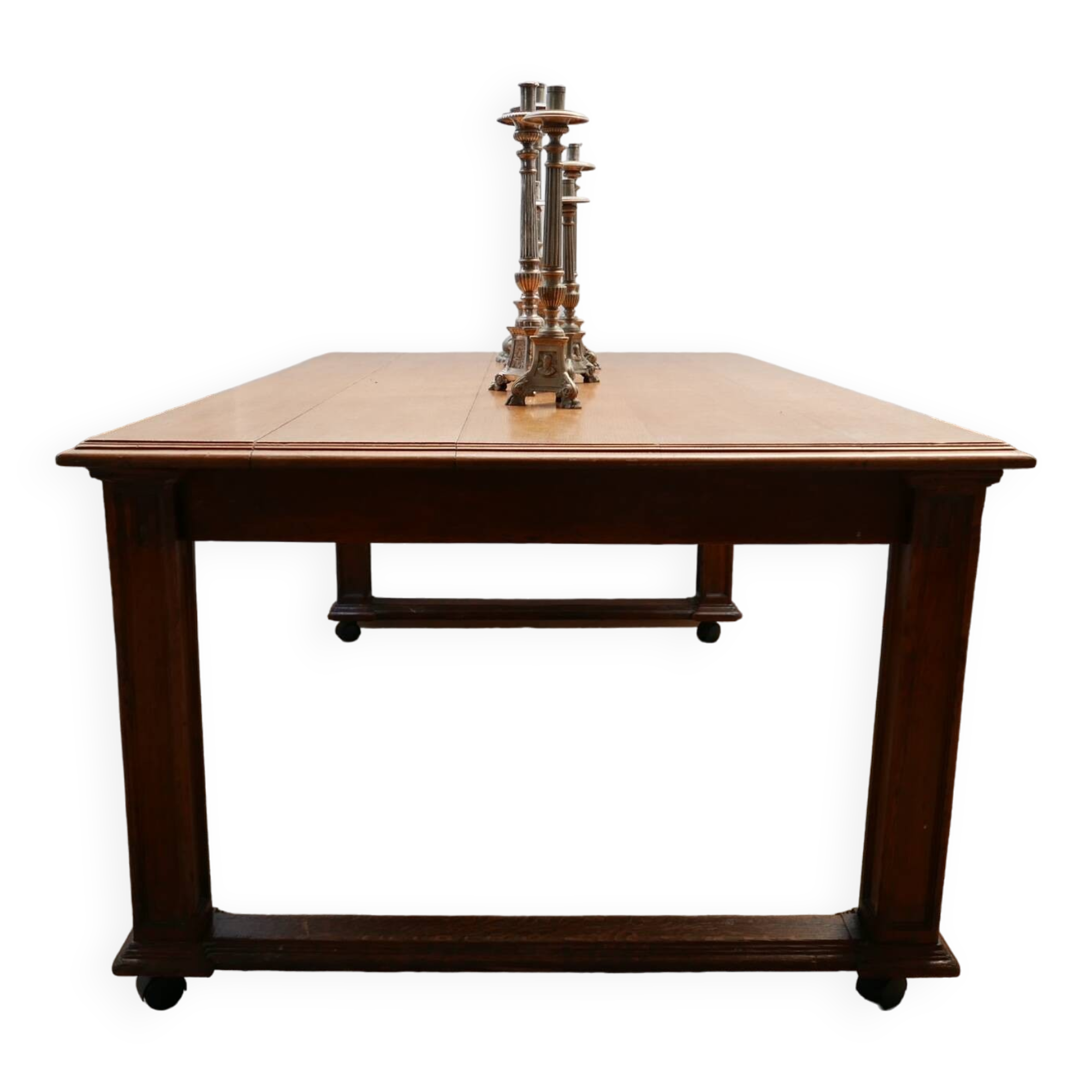 Antique English Oak Refectory Table or Kitchen Island