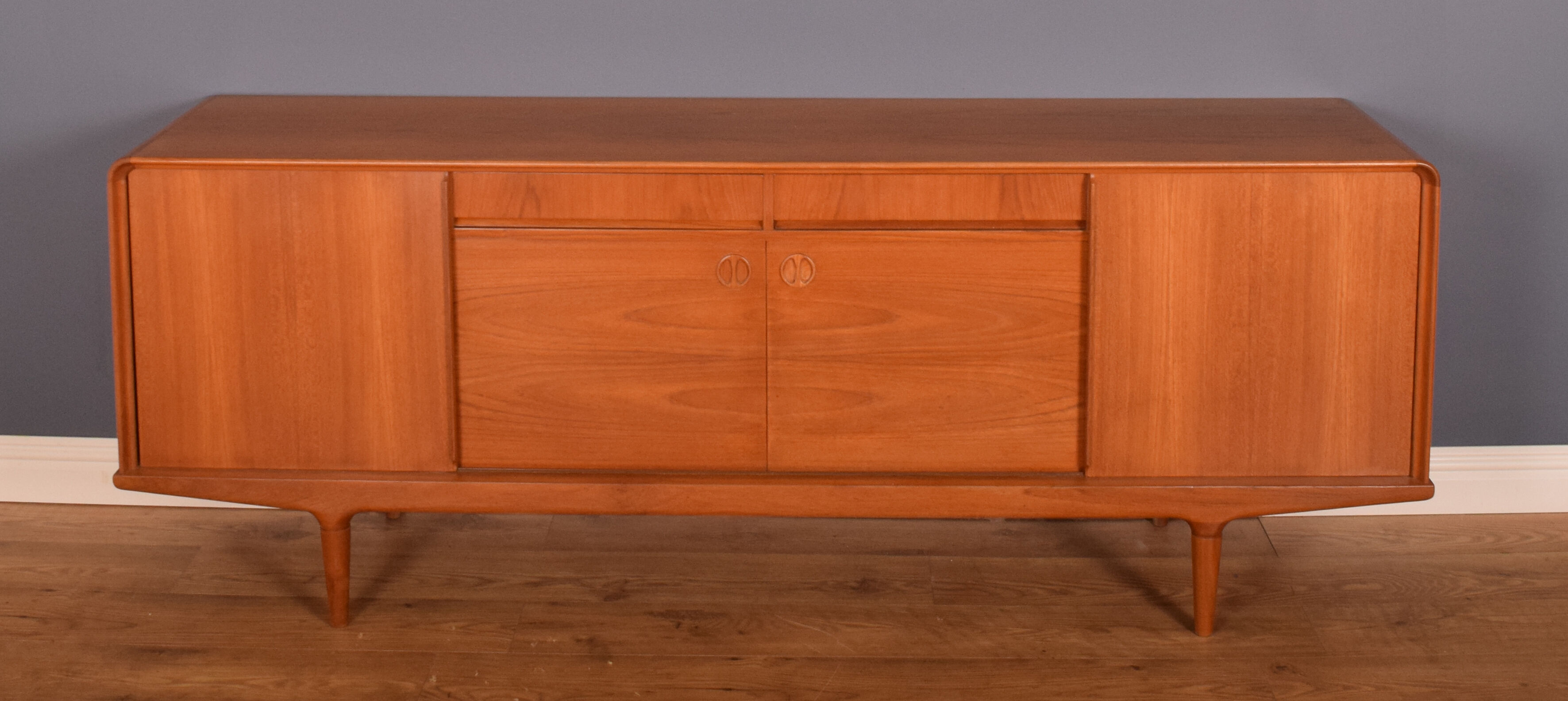 Restored Retro Teak Danish 1960s Clausen & Søn Sideboard
