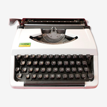 Machine à écrire Brother 100 blanche vintage révisée ruban neuf