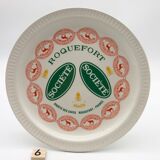 6 cheese plates "Faïence de St-Amand"