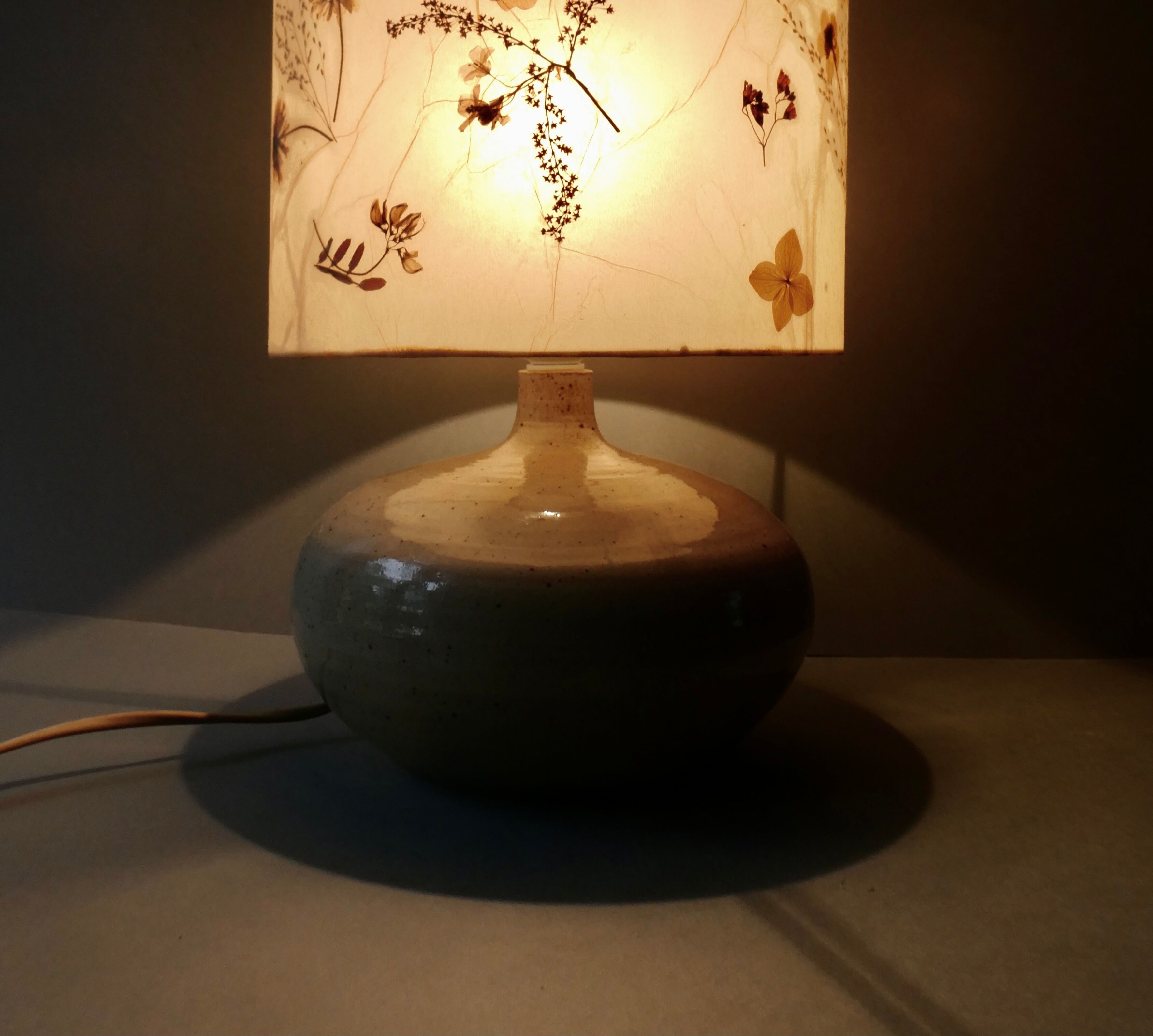 Lampe en grès des années 70