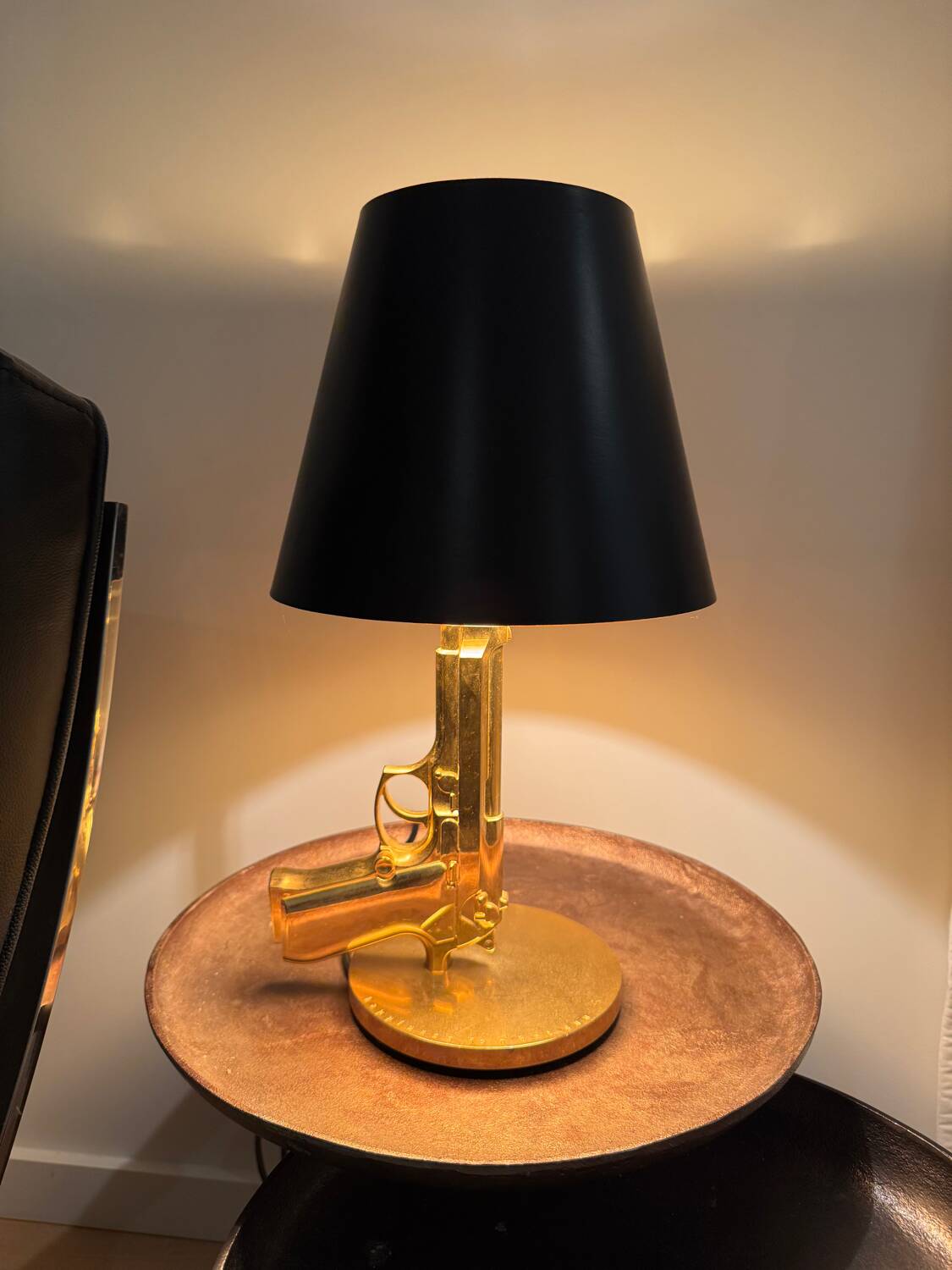 Flos – Bedside Gun – Philippe Starck – Gold Finish
