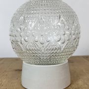 Vintage White Porcelain Ceiling Light, 1970s